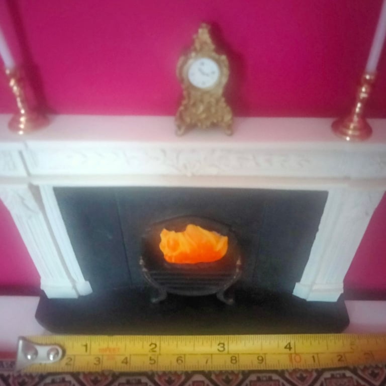 Dolls House Living room set of furniture including new cat still in packaging