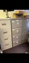 3 X Filing cabinets with lock and key 