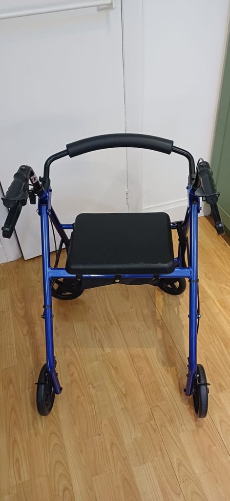 Drive Walker Mobility Aid Medical Blue Lightweight Aluminium Rollator
