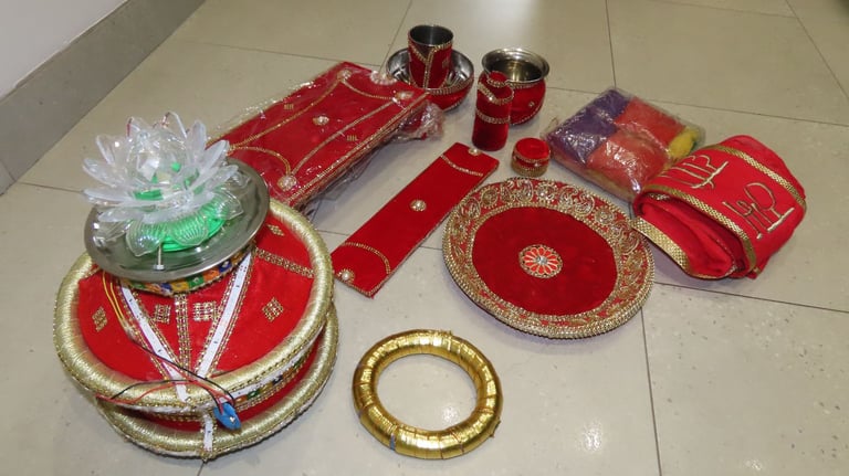 NEW Traditional 12 Piece Indian Wedding Phulkari Jaggo Punjabi Folk Cultural Bhangra Asian Wedding