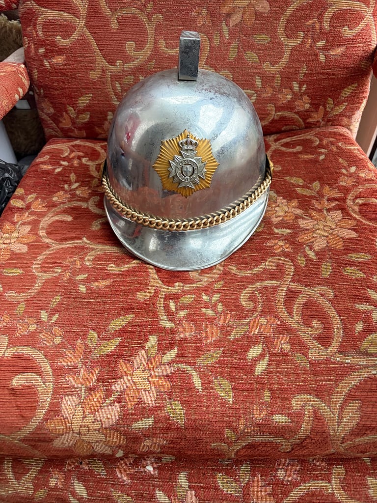 image for Vintage metal helmet with emblem