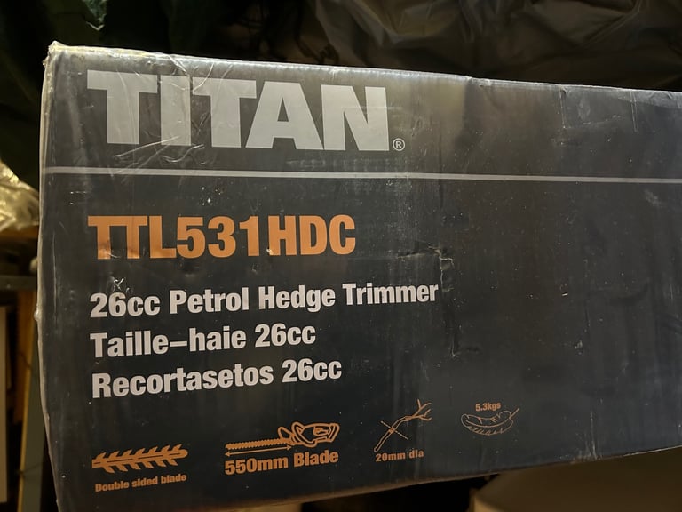 TITAN Hedge Trimmer (TTL 531HDC) new, unopened 