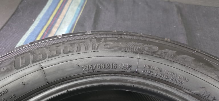215 60 16    2 x tyres Toyo Tires OBServe S944 All Season
