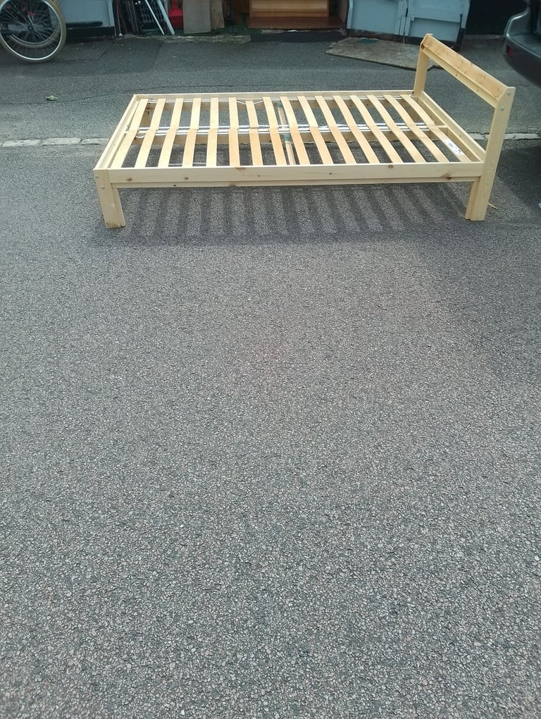 Brand new solid wood double bed 
