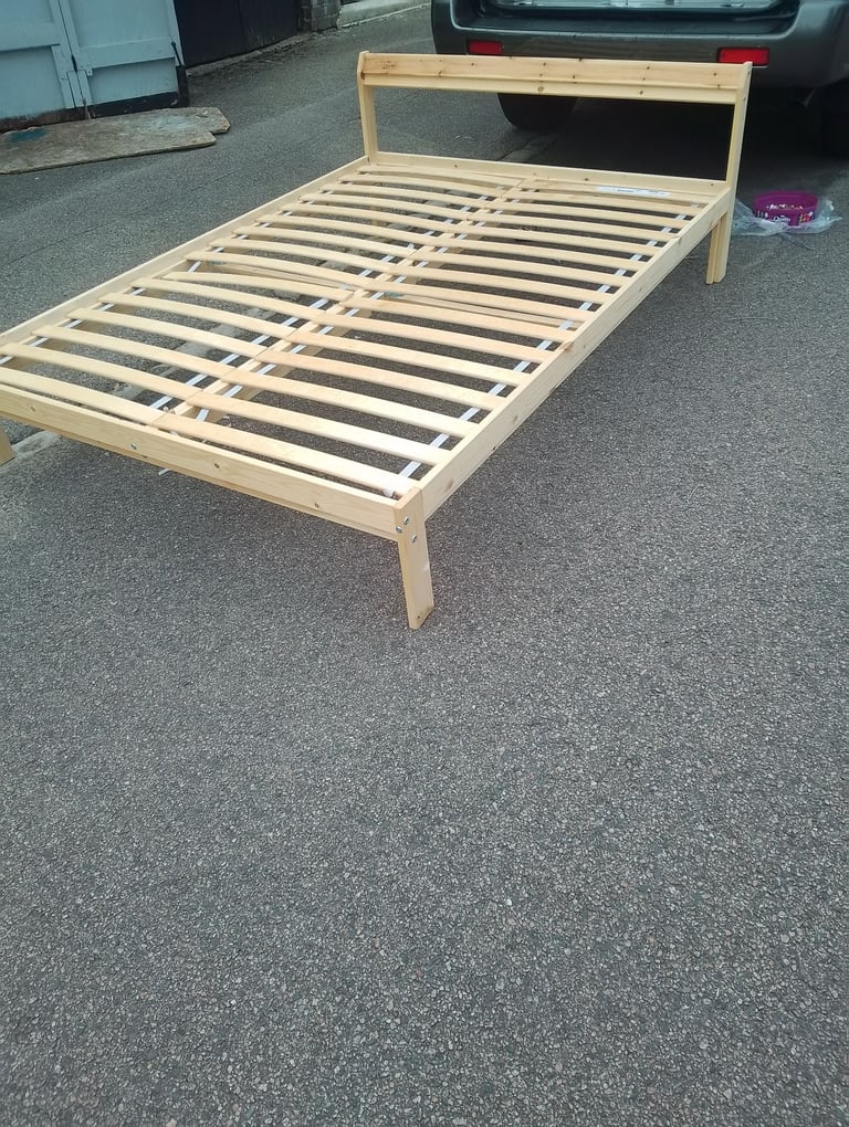 Brand new solid wood double bed 