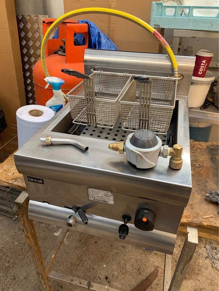 Commercial gas lpg tabletop fryer catering equipment restaurants trailer kitchen items 