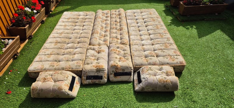 Cushions for camper caravan motorhome boat, set of 8.