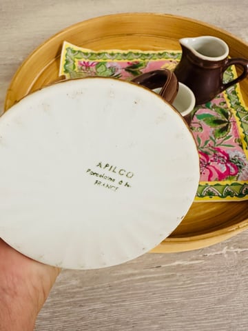 Apilco Bakeware Vintage Retro APILCO Porcelain Coffee Pot Set In Stirling  Gumtree