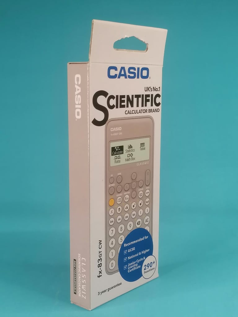 Brand new Casio FX-83GTCW / FX-83GTX Scientific Calculator Grey. 