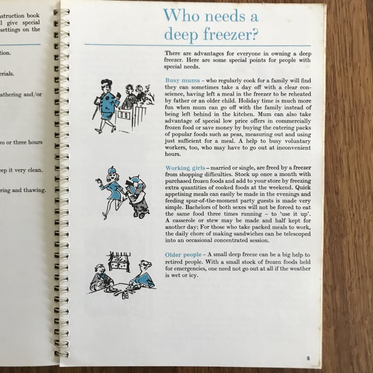 Vintage pre-1971 Food Freezing at Home book. Gwen Conacher. The Electricity Council. Can post.