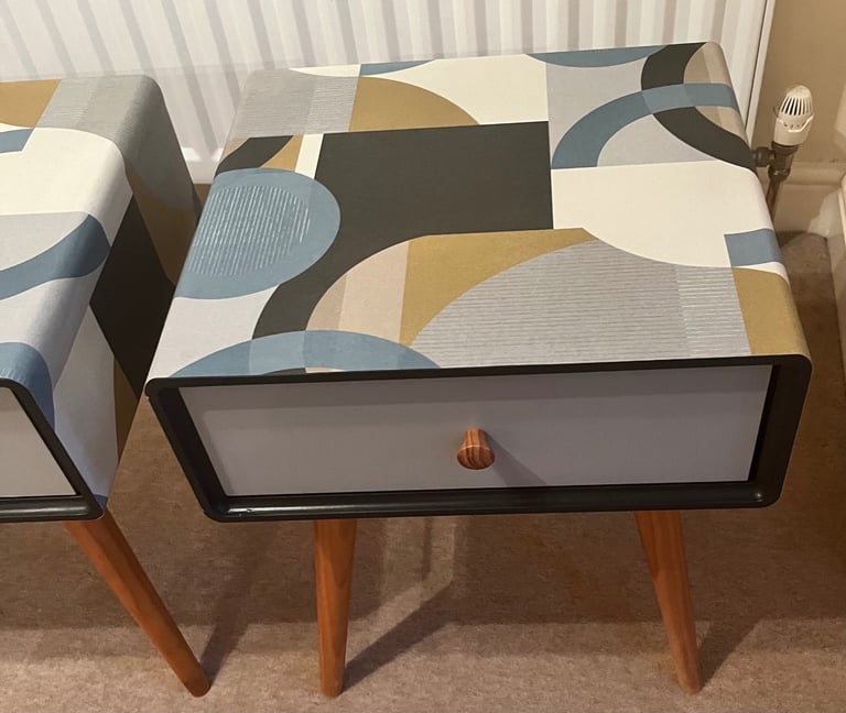 Retro Upcycled “ La Redoute Jimi ” bedside tables