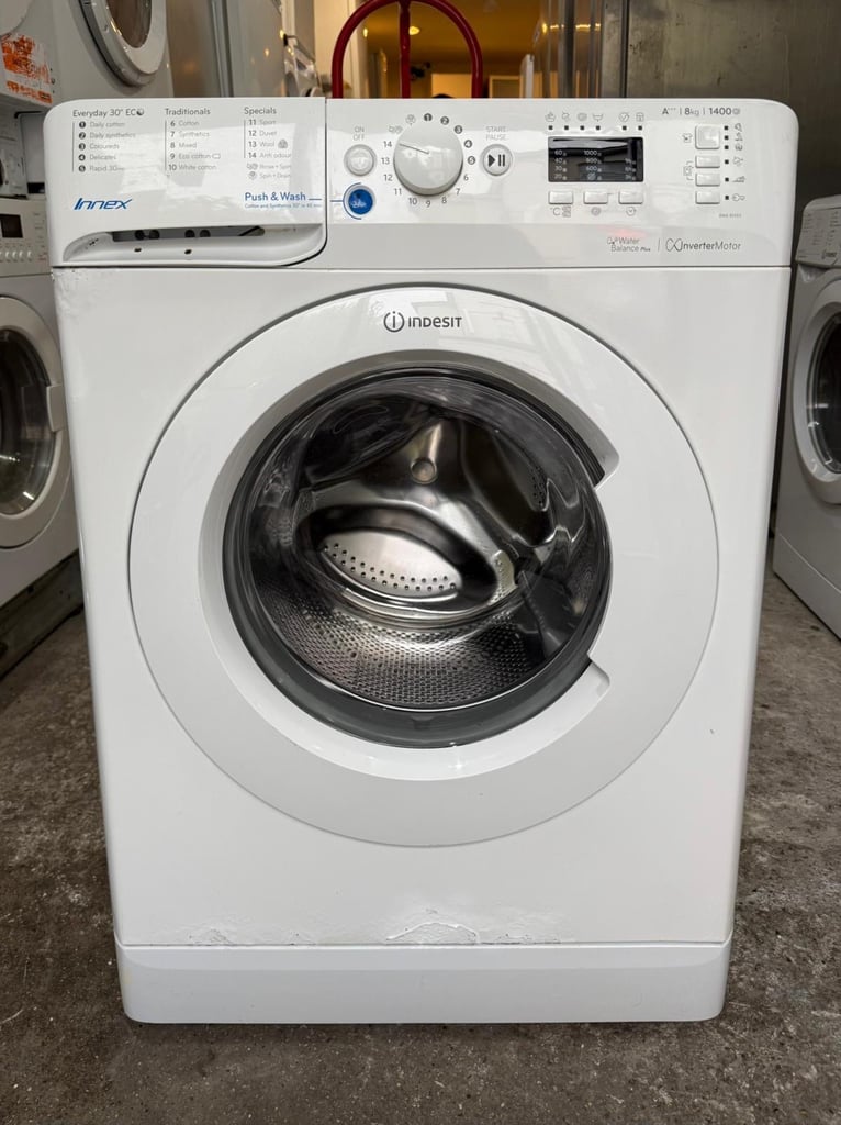 Indesit 8kg Innex Washing Machine With Free Delivery N Warranty 