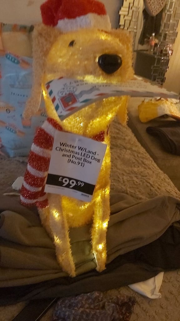 Light up Christmas dog 