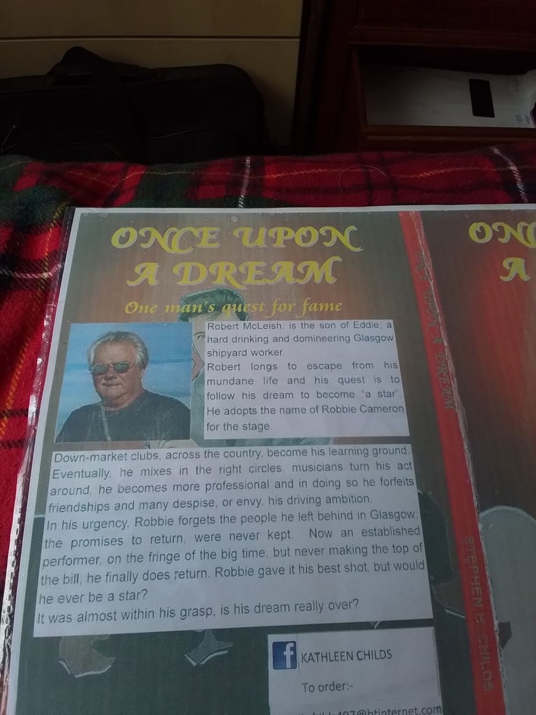 Fabulous new. present Once upon a dream novel £8 signed by stephen h. Childs