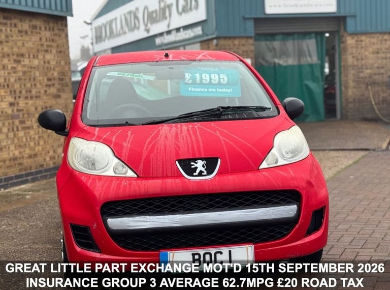 2010 Peugeot 107 1.0 Urban Lite 3dr HATCHBACK PETROL Manual