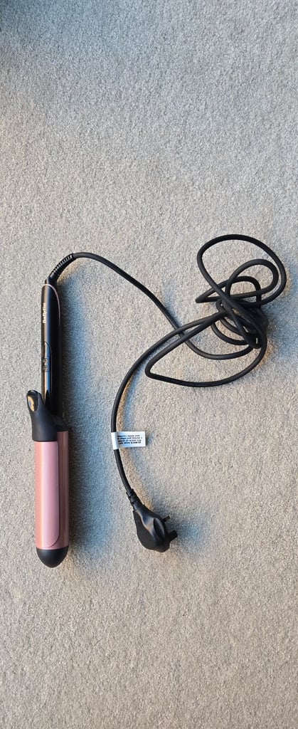 BaByliss Red Hair Curling Wand Barrel Tong Curler New - Unused item