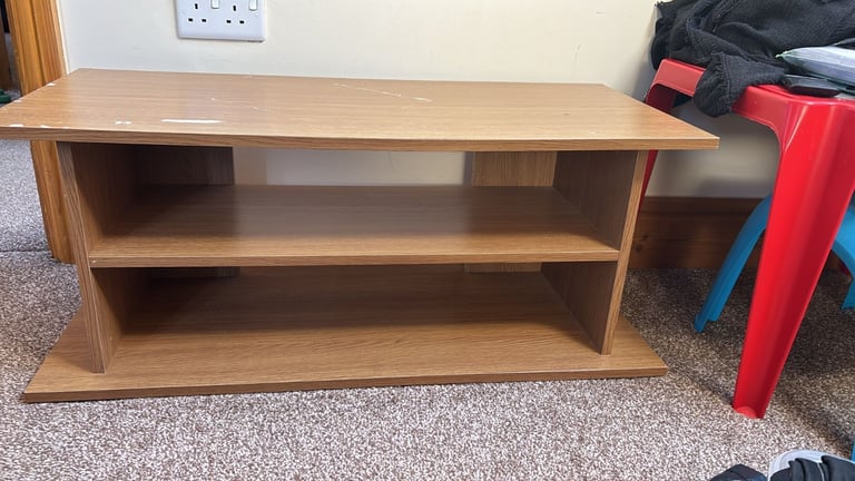 Wooden tv table used