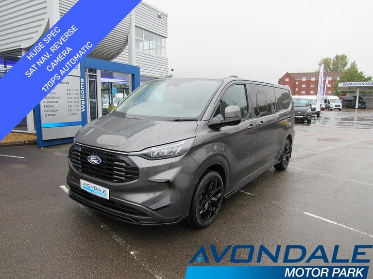 2025 Ford Transit Custom 2.0 320 EcoBlue Limited Sport Style Crew Van Double Cab 5dr Diesel Auto ...