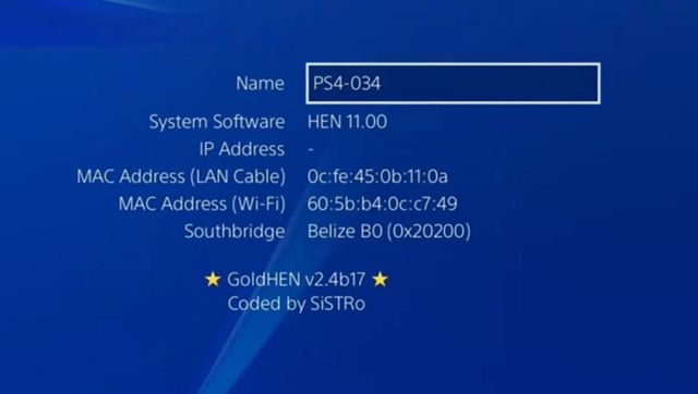 Ps4 Pro GoldHen
