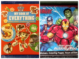 Paw Patrol Story/Puzzles/Colouring Book & Avengers Drawing/Colouring Book