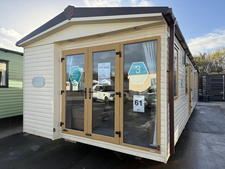 3 Bed Static Caravan - DG, CH, Patio Doors - Offsite Sale, Own Land, Self Build