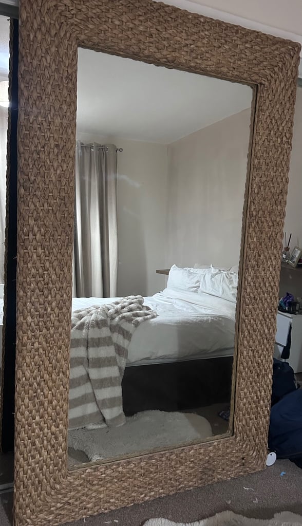 image for Huge Mirror Rattan (offers accepted)