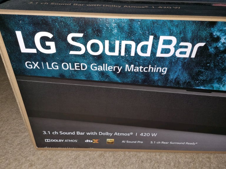 LG Soundbar. GX LG OLED Gallery Matching