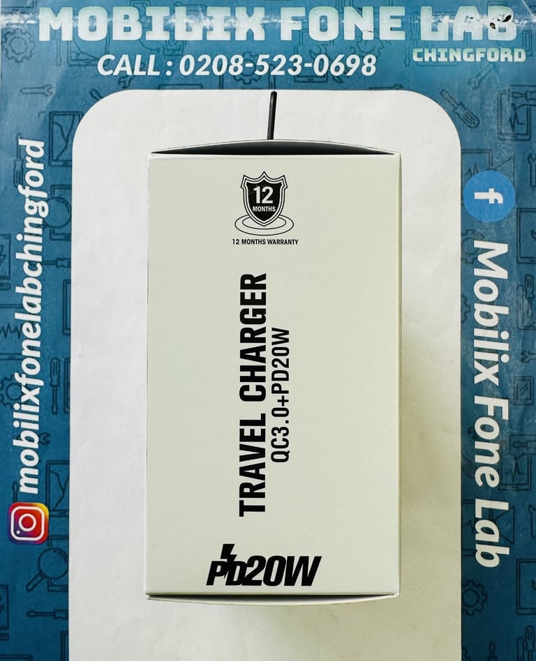 ANG 20W PD+USB C & USB A Plug Fast Charging For Apple iPhone 12 13 14 & 15 Series