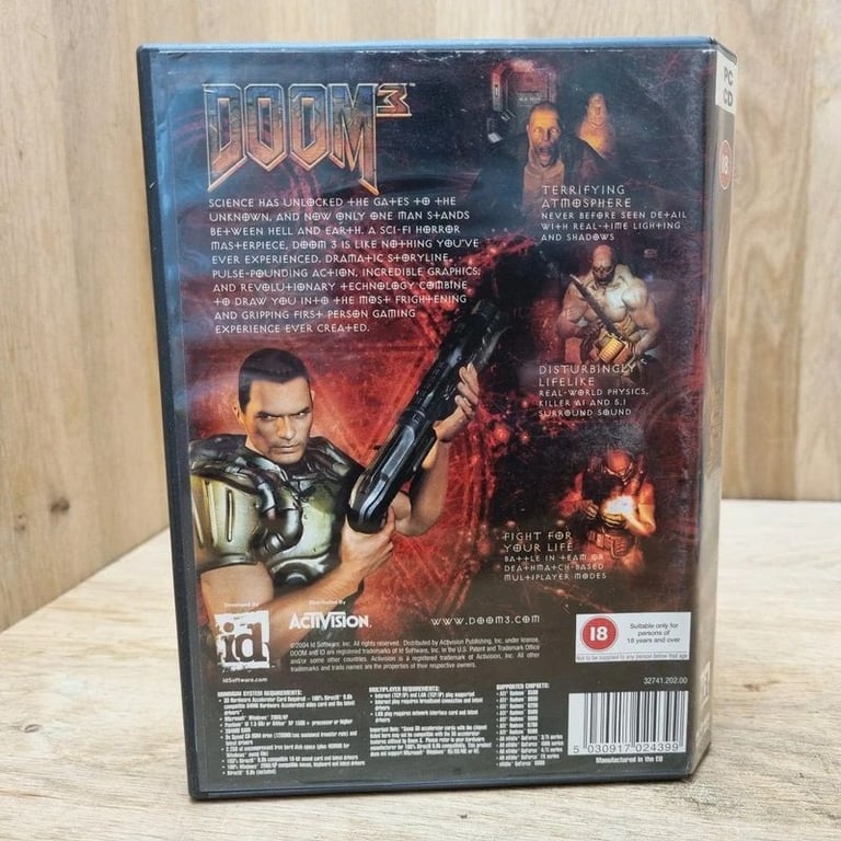 Doom 3 PC Cd-Rom Windows Game.