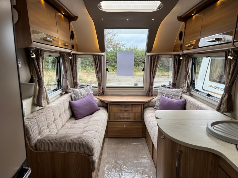 2017 BAILEY UNICORN VALENCIA, 4 BERTH CARAVAN ALDE, A/C, WITH A FIXED BED