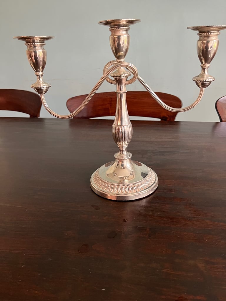 image for Viners of Sheffield Silver candelabra