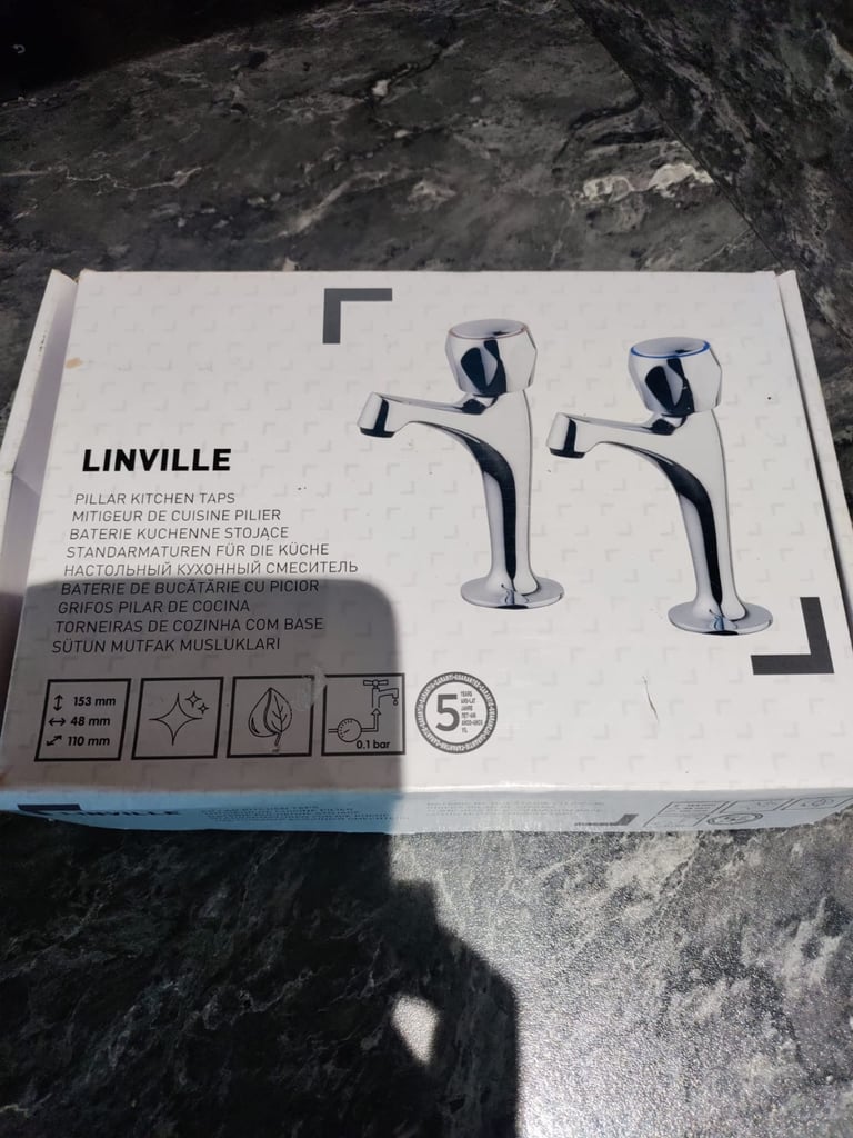 image for NEW Linville Pillar Kitchen Taps