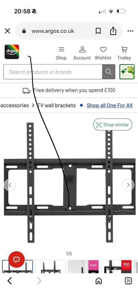 image for Tv bracket 