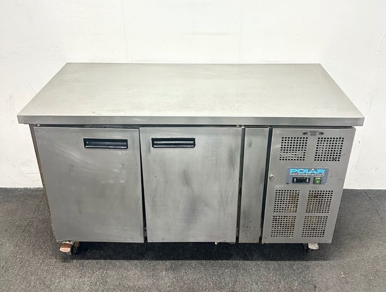 image for Used Polar 2 Door Counter Fridge, On Wheels - PAY OVER 3 MONTHS OR 10% OFF! 