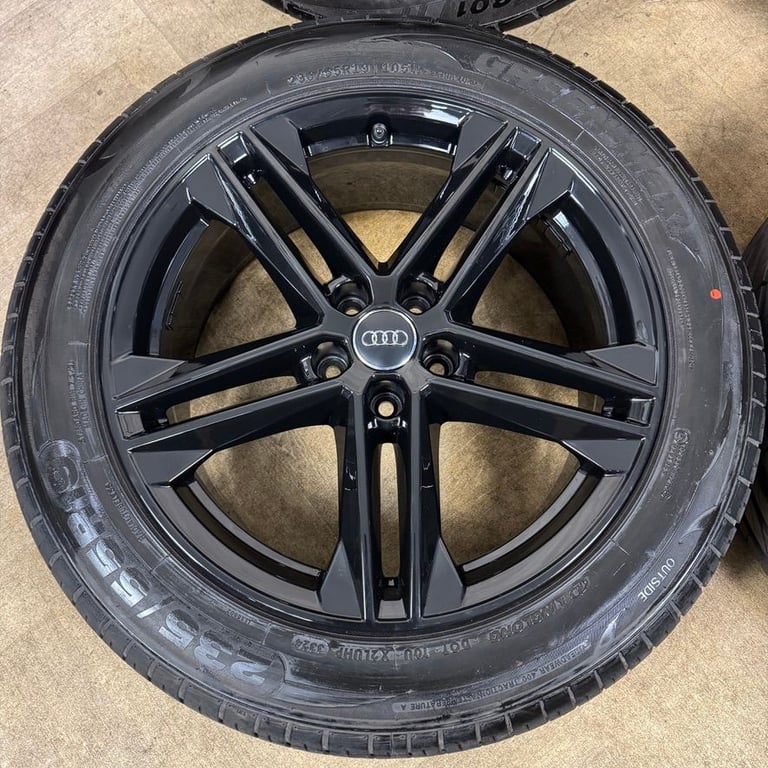 19'' GENUINE AUDI Q5 5 DOUBLE SPOKE S LINE ALLOY WHEELS TYRES ALLOYS