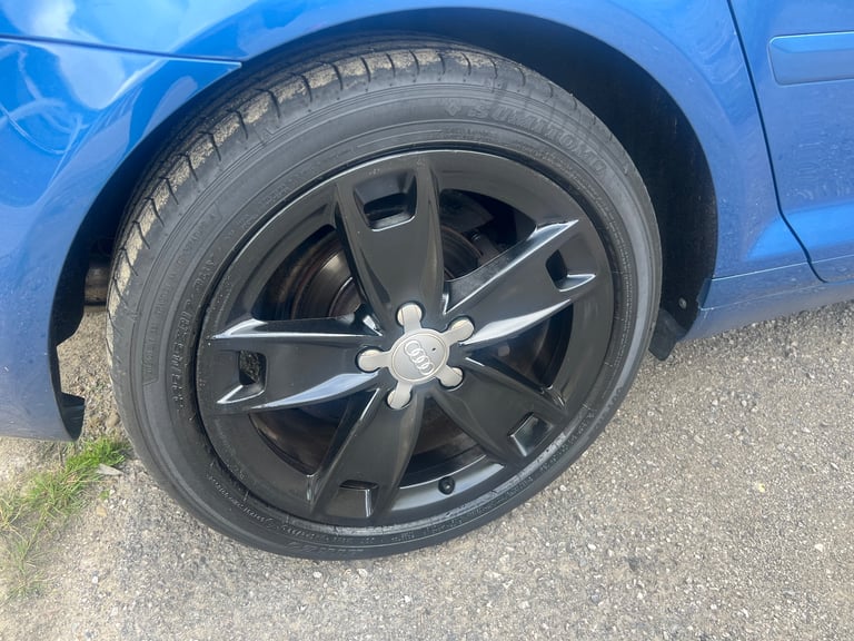 Audi a3 black alloys with great tyres 