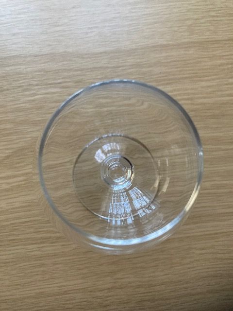 6 x Plain Cognac Crystal Glasses