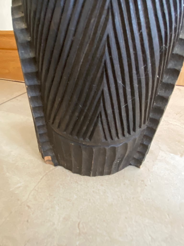 Beautiful Hand Carved African Wooden Tribal Ornament Hanging Or Standing