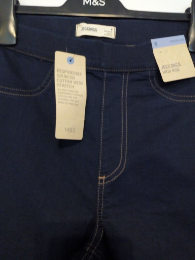 NEW LADIES M&S JEGGINGS, SIZE 8. TAGS STILL ATTACHED £22.50.