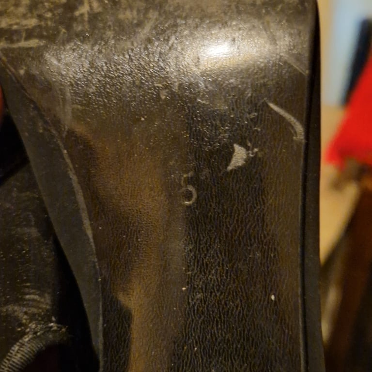 Vintage Salamander Slingback Heels – Black Suede Double Strap – UK 5 – Made in Lithuania