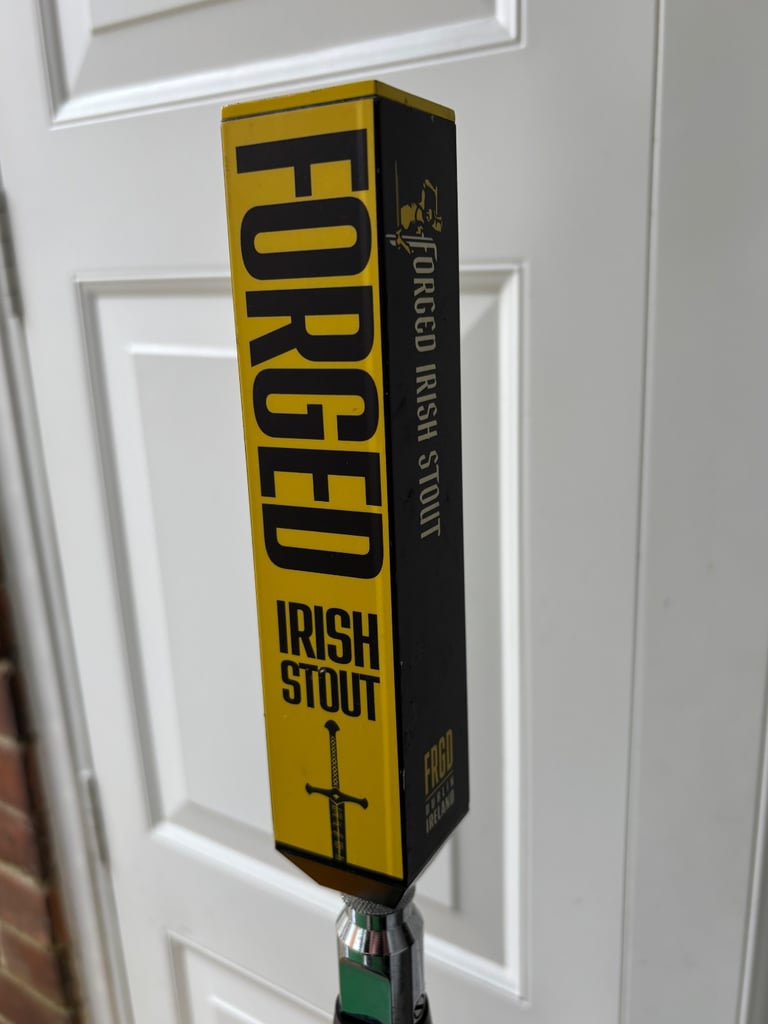 Rare forged Irish stout beer pump ideal man cave 