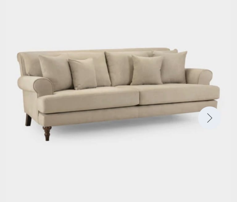 image for Beige 4 seater sofa 