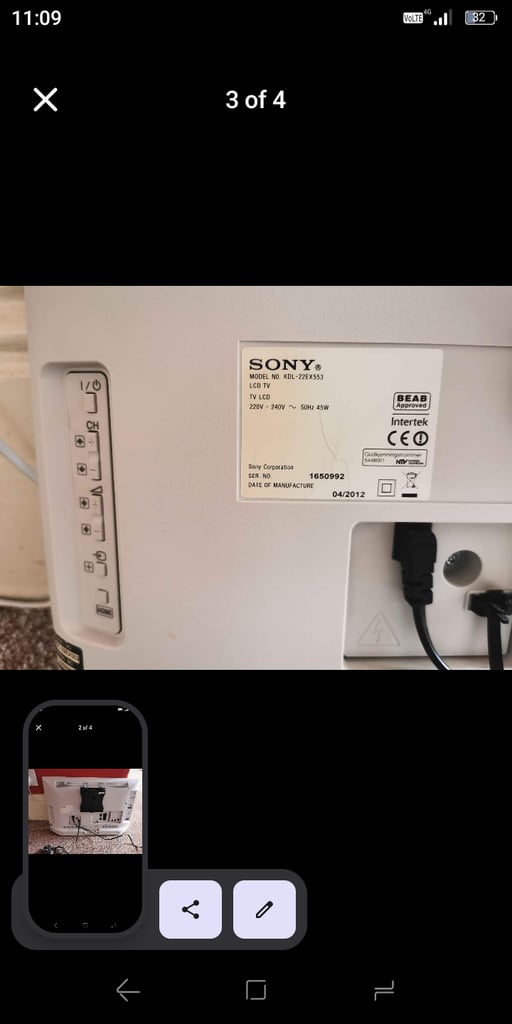22 Inch Sony TV