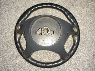 MERECEDES SL R230 SL500 SL350 SL600 AMG SL55 SL63 STEERING WHEEL BLACK 