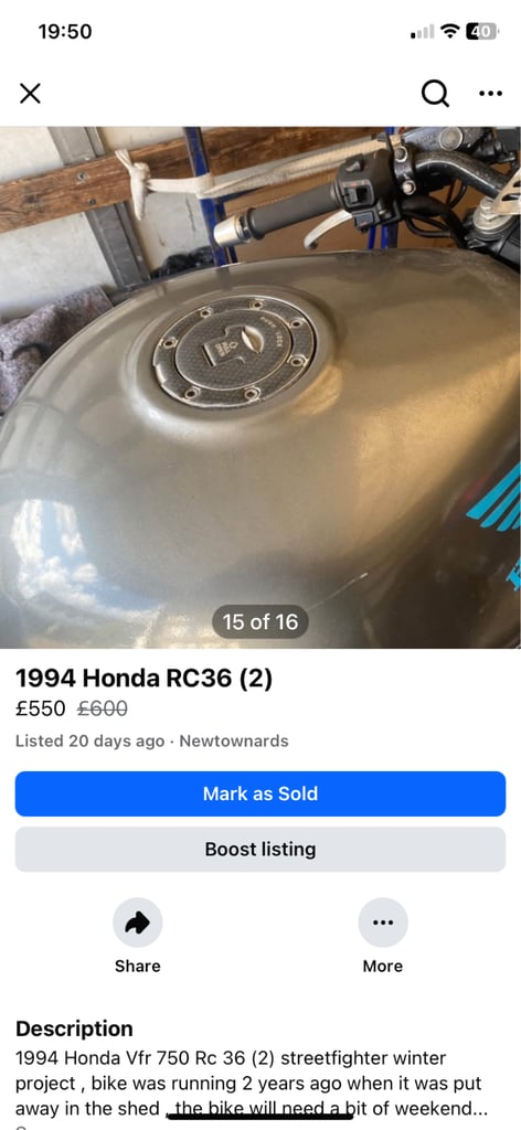 Honda, 1994, 748 (cc)