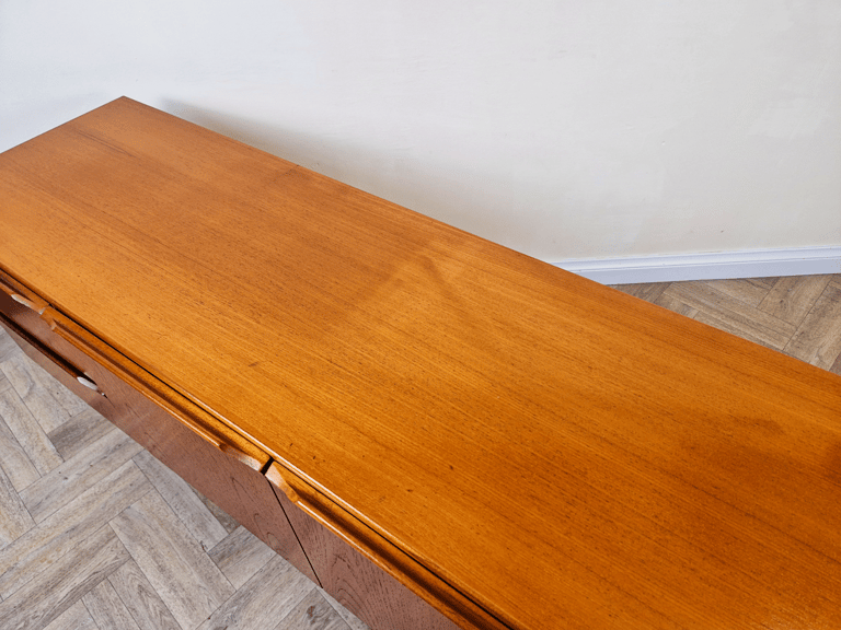 Vintage Mid Century Pyramid Teak Danish Design Sideboard Buffet Credenza BL678