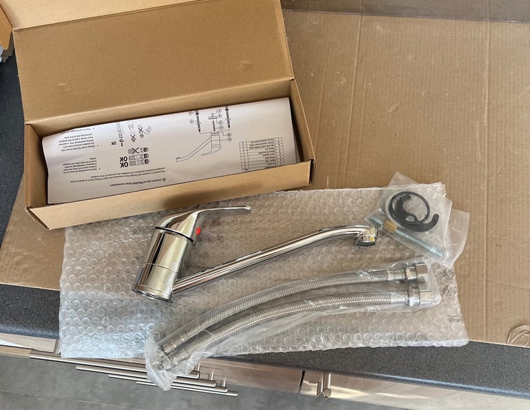 image for Kitchen Tap Model TAP2422 Chrome Arno Mono Mixer Tap Inc Fixings