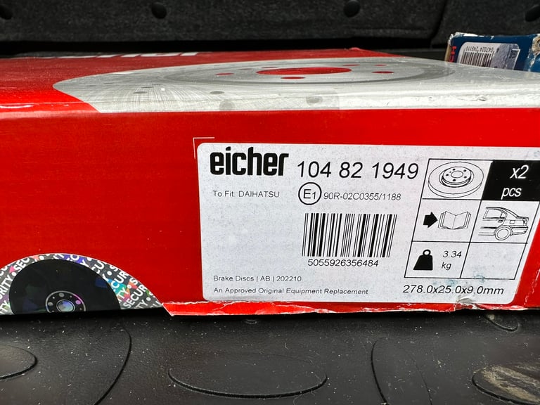 Eicher brake discs and rear brake pads | in Folkestone, Kent | Gumtree