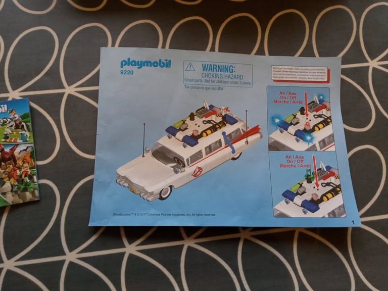 Playmobil Ghostbusters 9220 Ecto 1 boxed with instructions, great condition