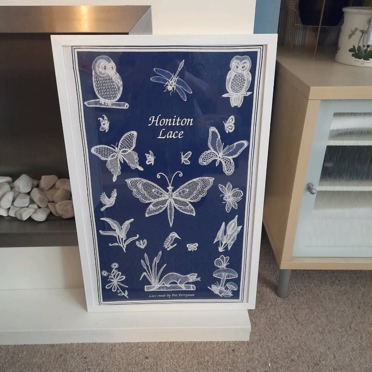 image for Honiton lace framed print